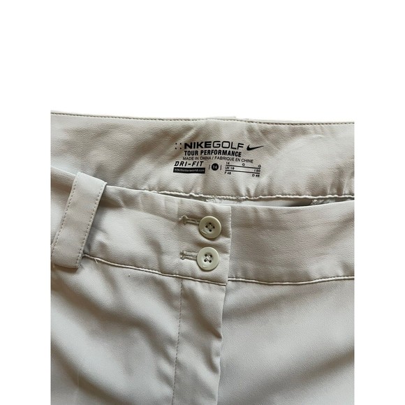 Nike Women's Modern Tech Casual Trouser Cropped Pants Khaki Beige Size 14 - Picture 5 of 6